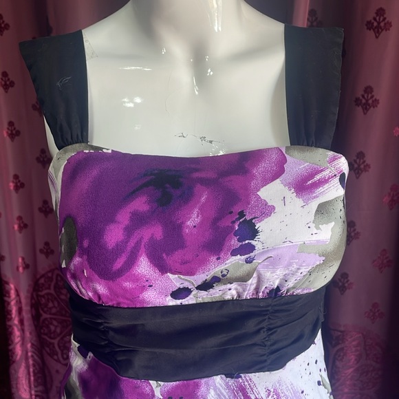 3/$20 Y2K Does Rockabilly Purple & Black Circle Sundress Byer Size Seven - Picture 7 of 11